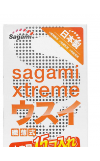 Презервативы SAGAMI Xtreme 0.04мм ультратонкие 15шт.